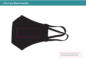 3 Ply Face Mask Template - Black, Page 3