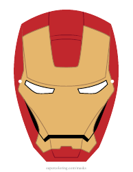 Document preview: Iron Man Mask Template