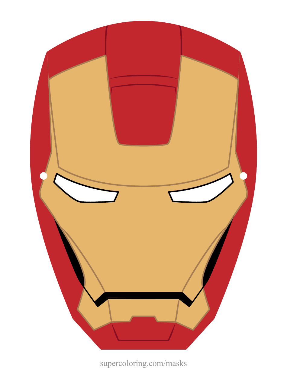 Iron Man Mask Template, Page 1