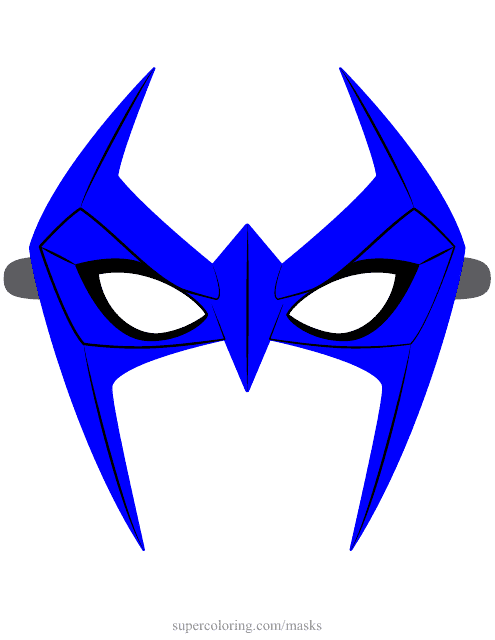 Nightwing Mask Template