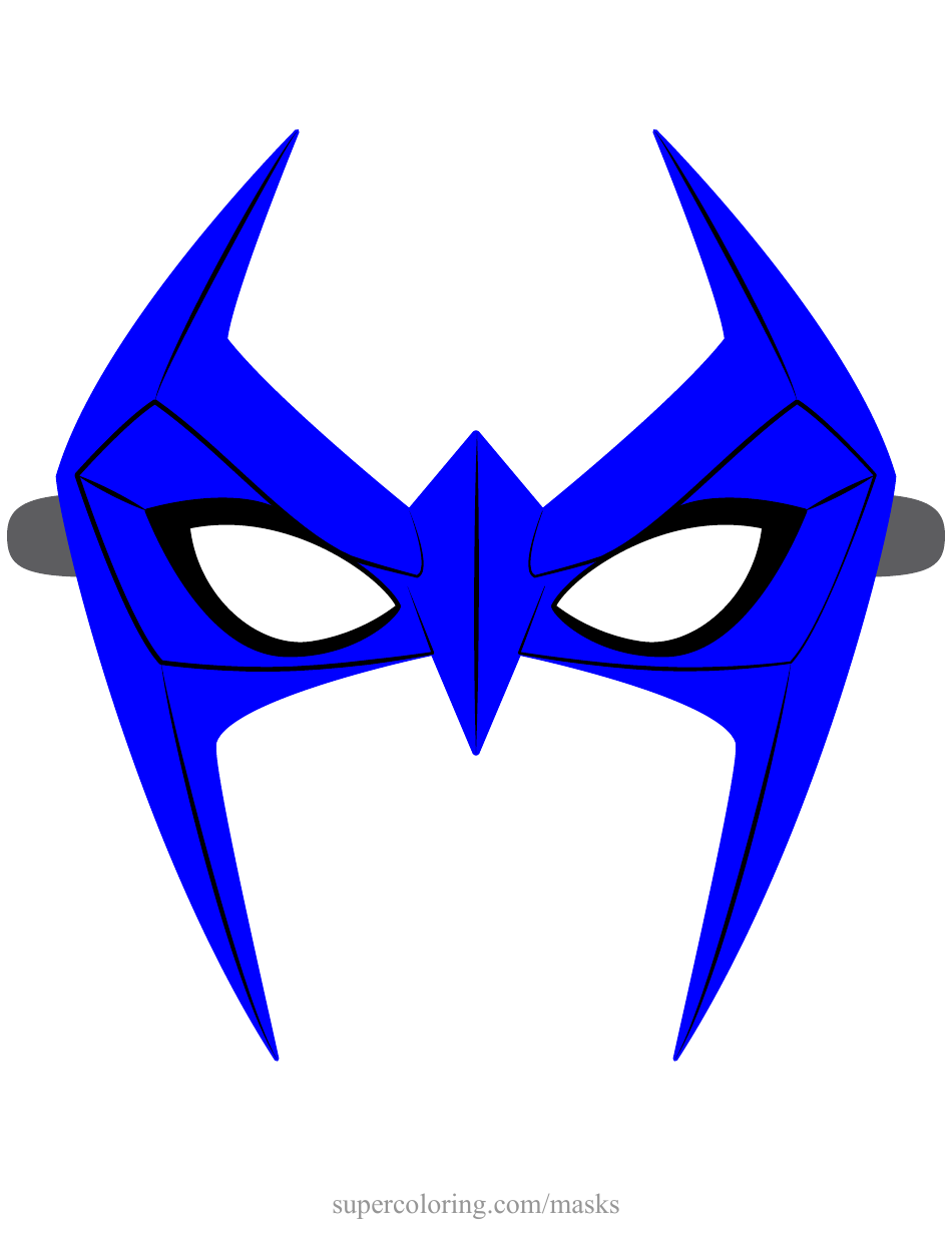 Nightwing Mask Template, Page 1