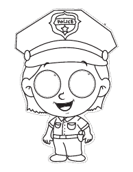 Police Officer Mask Templates, Page 2