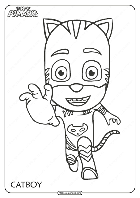 Catboy Coloring Page