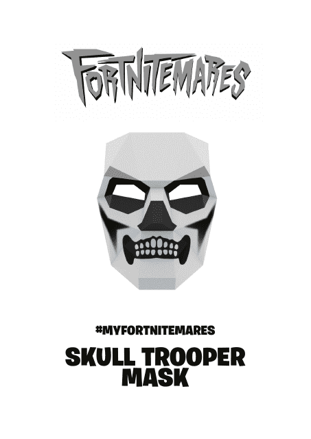 Fortnite Skull Trooper Mask Template Download Pdf