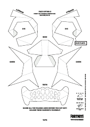 Fortnite Skull Trooper Mask Template, Page 11