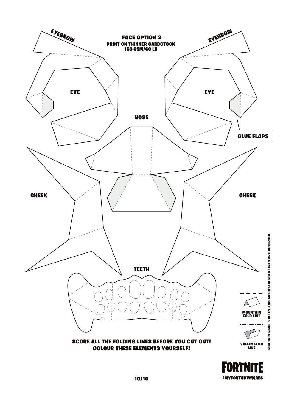 Fortnite Skull Trooper Mask Template, Page 11