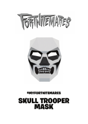 Fortnite Skull Trooper Mask Template