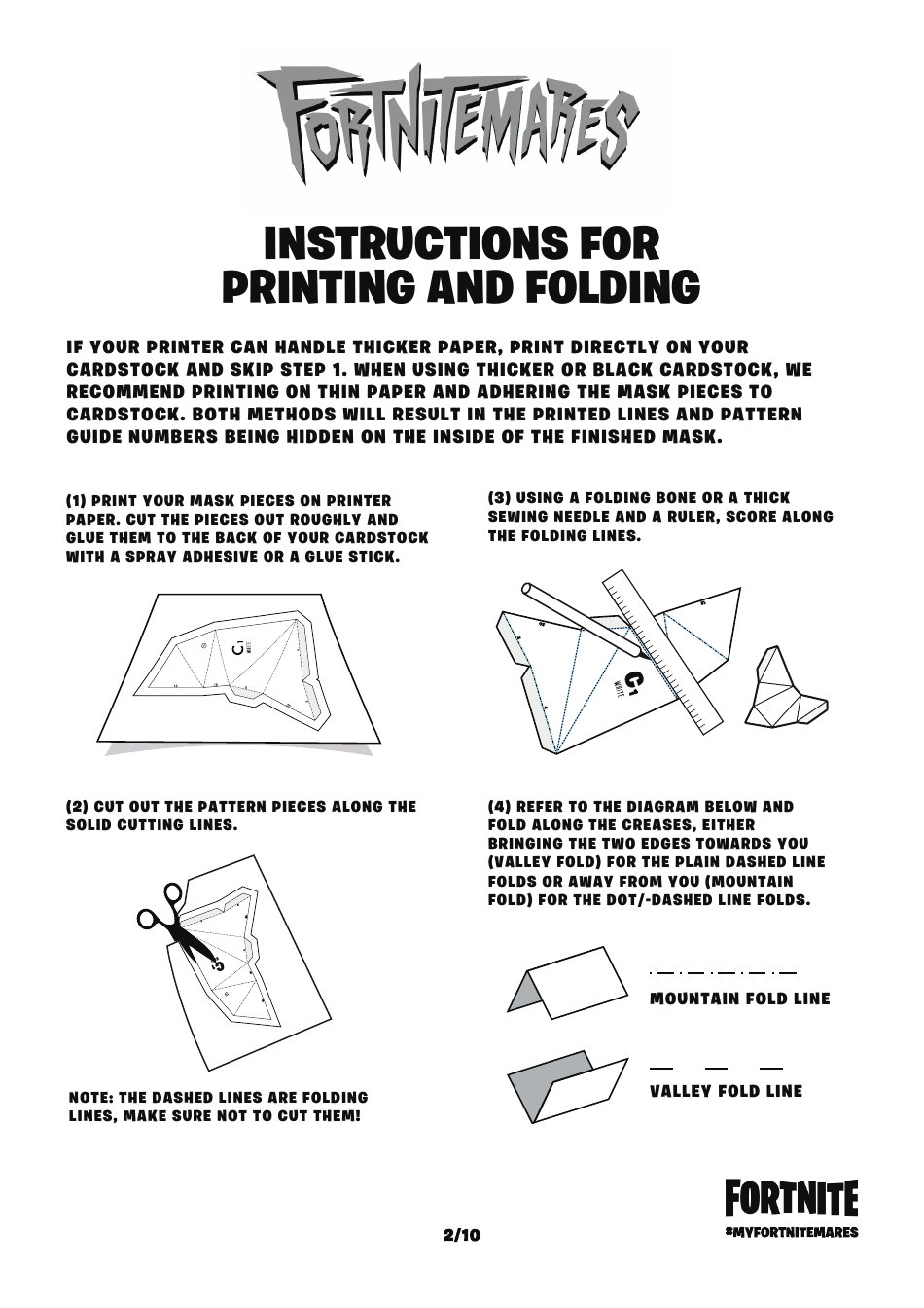 Fortnite Skull Trooper Mask Template, Page 3