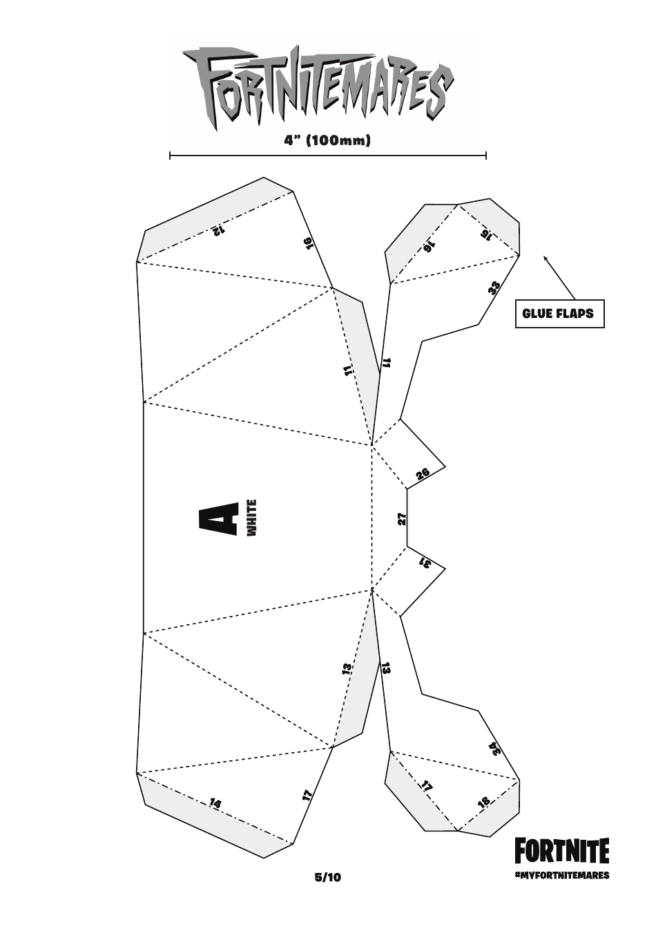 Fortnite Skull Trooper Mask Template, Page 6