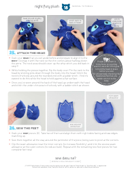 Night Fury Plush Sewing Pattern Templates, Page 18