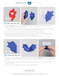 Night Fury Plush Sewing Pattern Templates, Page 20