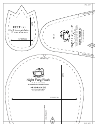 Night Fury Plush Sewing Pattern Templates, Page 22