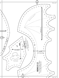 Night Fury Plush Sewing Pattern Templates, Page 27