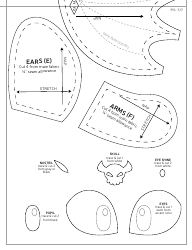 Night Fury Plush Sewing Pattern Templates, Page 28