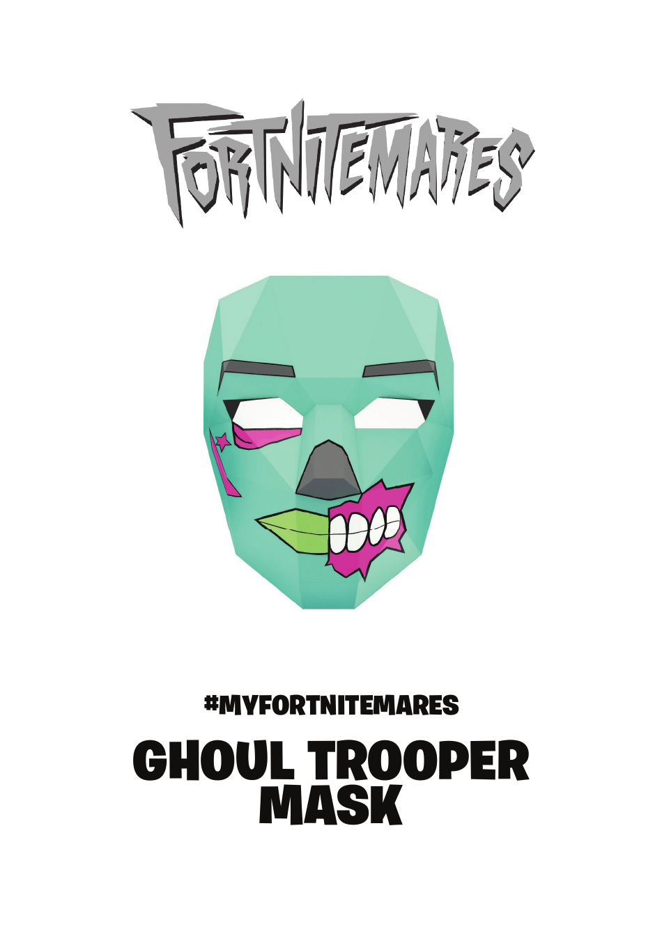 Fortnite Ghoul Trooper Mask Template, Page 1