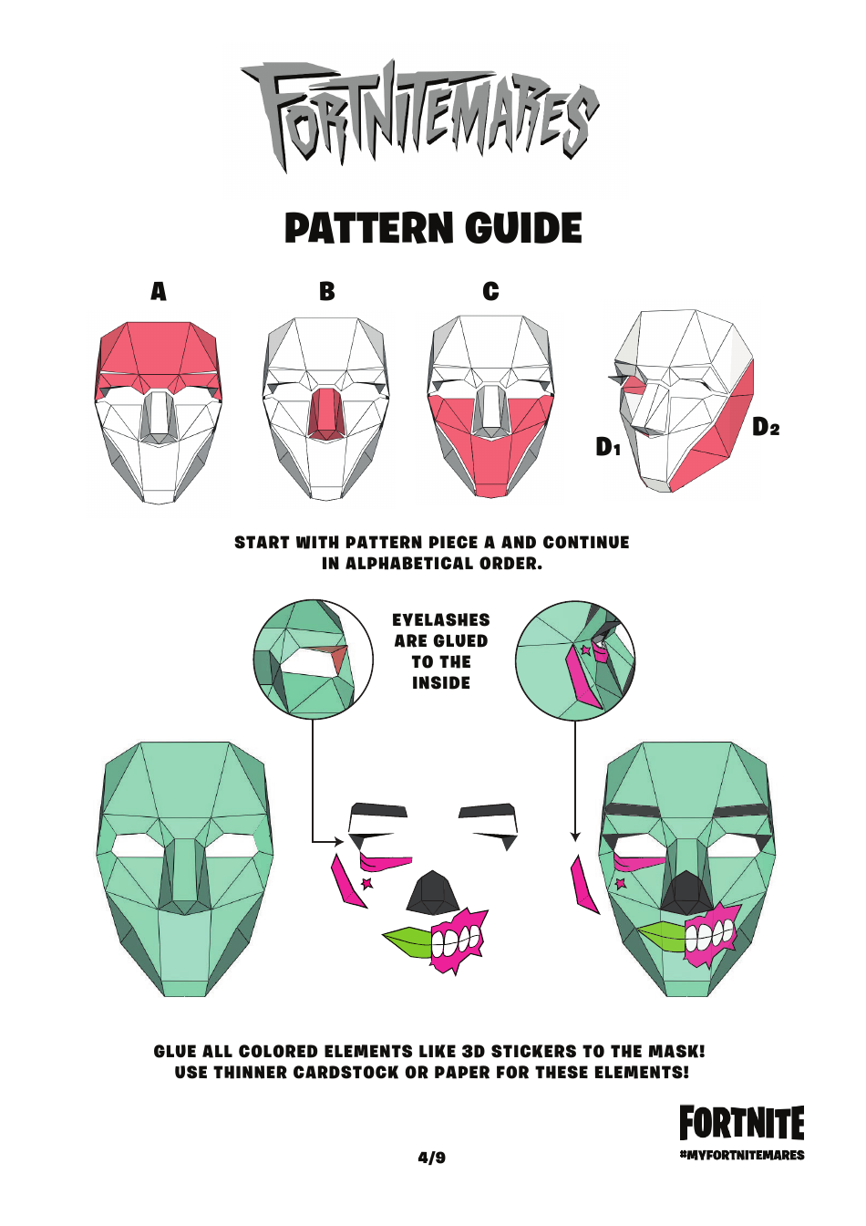 Fortnite Ghoul Trooper Mask Template, Page 5