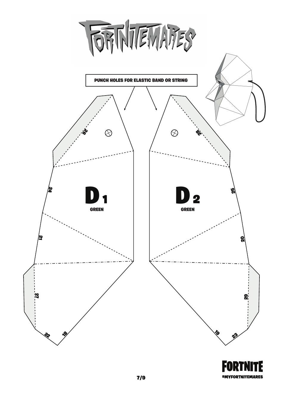 Fortnite Ghoul Trooper Mask Template, Page 8