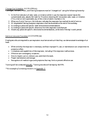 Form HS-1513 Generic Guidelines for Development of a Respiratory Protection Program in Accordance With Department of Pesticide Regulation Requirements - California, Page 12