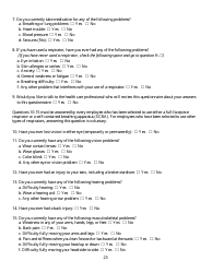 Form HS-1513 Generic Guidelines for Development of a Respiratory Protection Program in Accordance With Department of Pesticide Regulation Requirements - California, Page 23