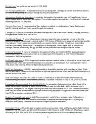 Form HS-1513 Generic Guidelines for Development of a Respiratory Protection Program in Accordance With Department of Pesticide Regulation Requirements - California, Page 5