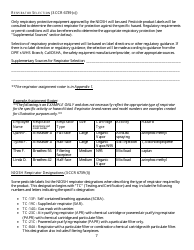 Form HS-1513 Generic Guidelines for Development of a Respiratory Protection Program in Accordance With Department of Pesticide Regulation Requirements - California, Page 7