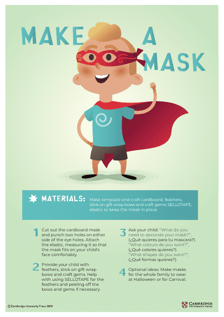 Superhero Mask Templates - Cambridge University Press