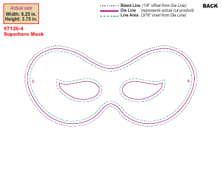 Superhero Mask Template - Varicolored, Page 2