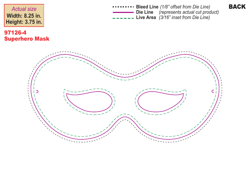 Superhero Mask Template - Varicolored, Page 2