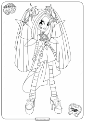 Document preview: My Little Pony Equestria Girls Coloring Page