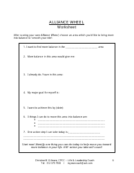 Wheel of Life Worksheet Template, Page 6