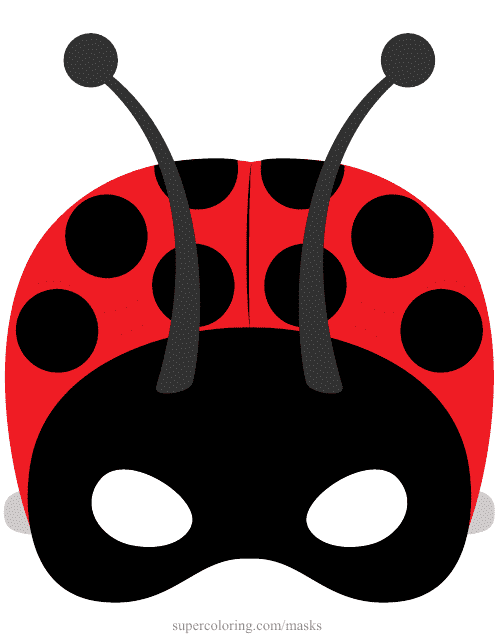 Ladybug Mask Template