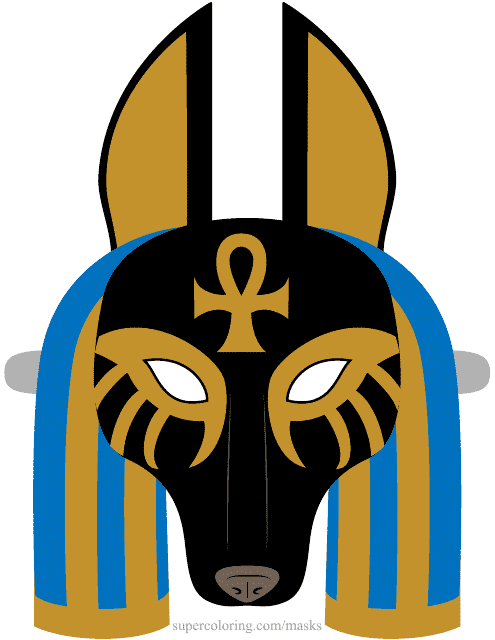 Anubis Mask Template