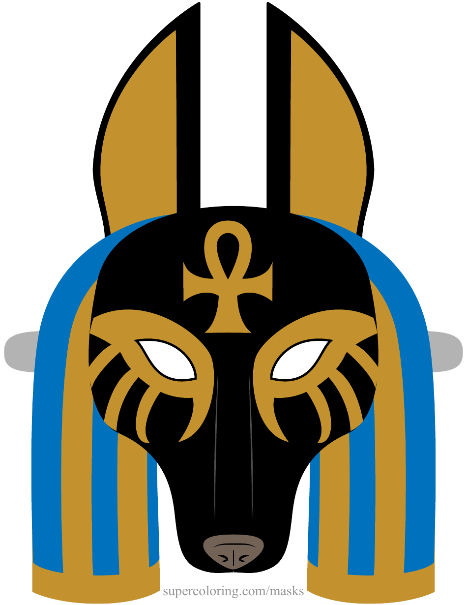 Anubis Mask Template, Page 1