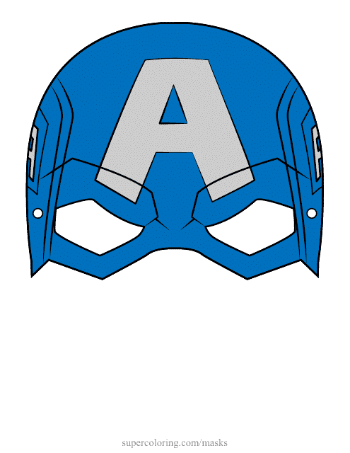 Captain America Mask Template Download Pdf