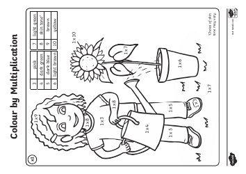 Document preview: Colour by Multiplication Coloring Book