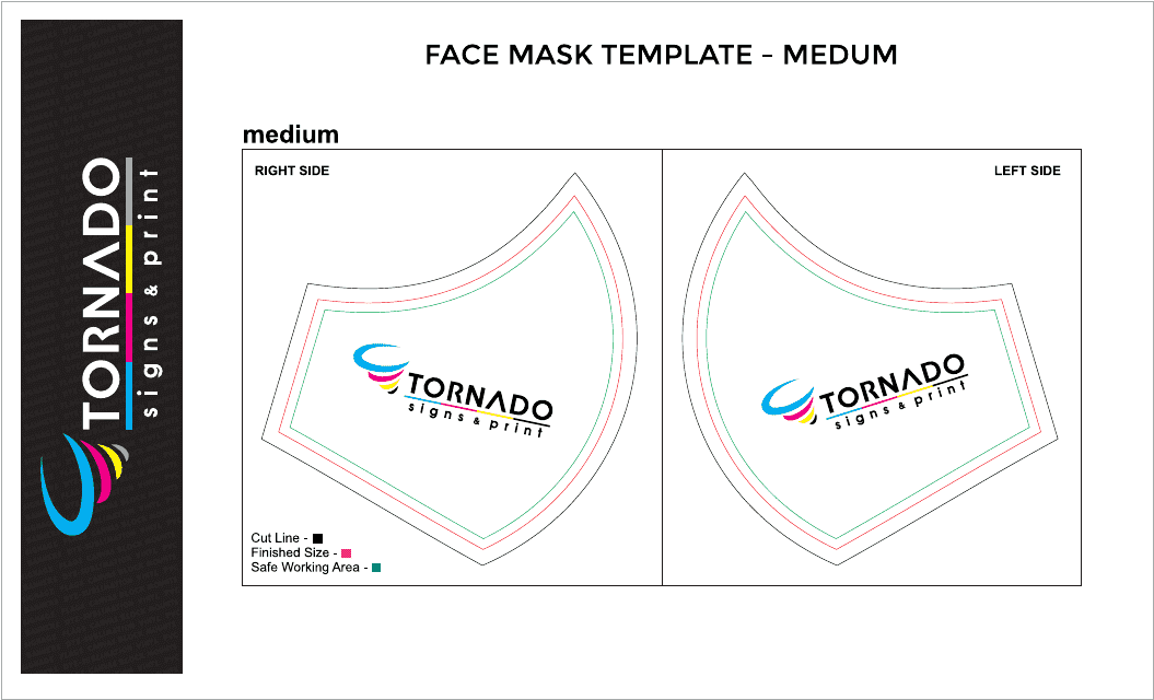 Face Mask Template - Medium