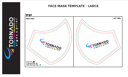 Document preview: Face Mask Template - Large