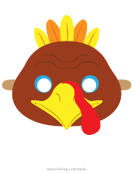 Document preview: Turkey Mask Template