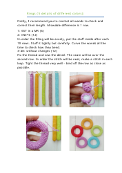 Giraffe Rainbow Crochet Pattern, Page 16