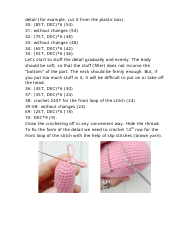 Giraffe Rainbow Crochet Pattern, Page 8