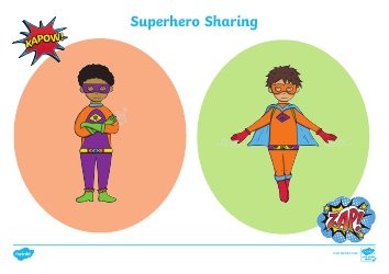 Document preview: Superhero Paper Doll Mask Templates