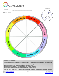Document preview: Wheel of Life Template - Varicolored