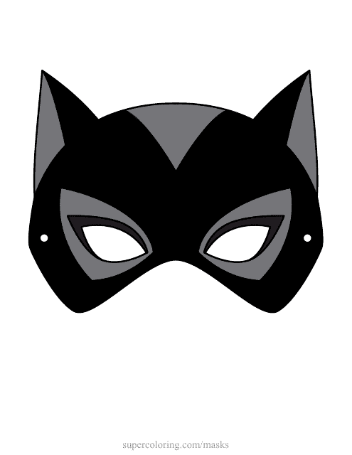 Catwoman Mask Template