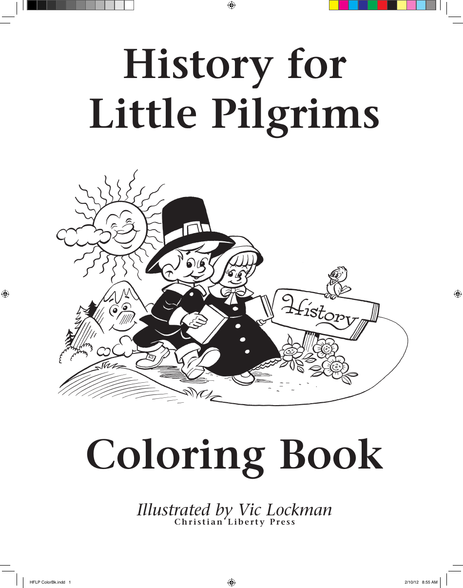 History for Little Pilgrims Coloring Book, Page 1