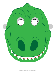 Document preview: Dinosaur Mask Template