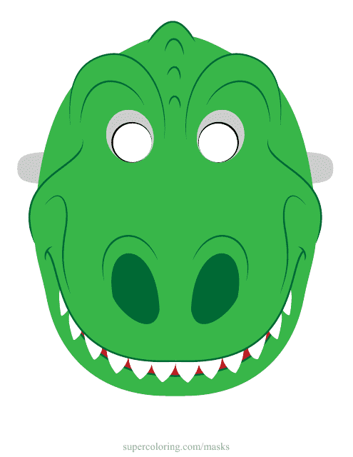 Dinosaur Mask Template Download Pdf