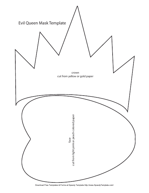Evil Queen Mask Template Download Pdf