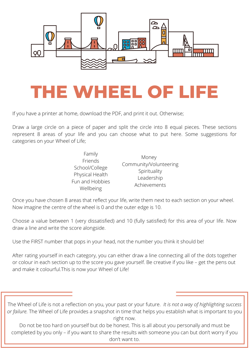 Wheel of Life Template - Future Quest, Page 1