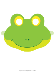 Document preview: Frog Mask Template