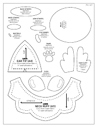 Teto Plush Sewing Pattern Template, Page 24